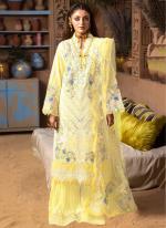 Heavy Cotton Yellow Traditional Wear Embroidery Work Pakistani Suit